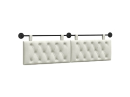 Cabeceira Suspensa com Luz Led Creme Veludo MAISON EXCLUSIVE
