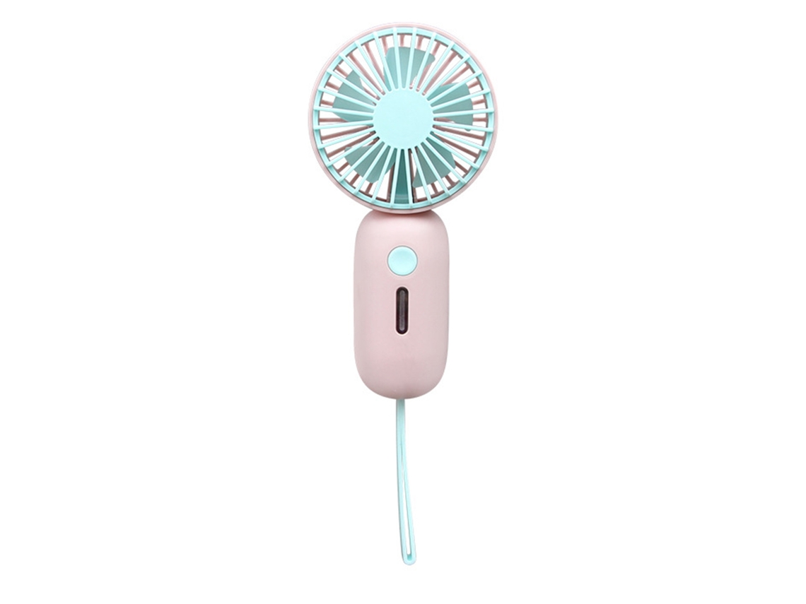 Ventilador Portátil Usb Recarregável Silencioso Rosa