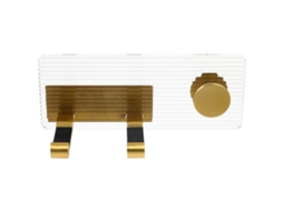 Suporte de Parede para Secador Cabelo, Prateleira Utensílios Banheiro, Su Porte Cabelo GOKOCO