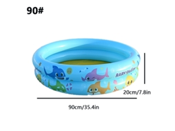 Piscina Inflável Infantil SPQMENT (tubarão Azul 90x20cm)