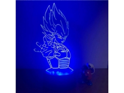 Luminária Noturna Led 3d, 7 Cores, Tema De Anime, Comando Remoto, Para Quarto, Cabeceira, Sala De Estar E Ambiente Acolhedor