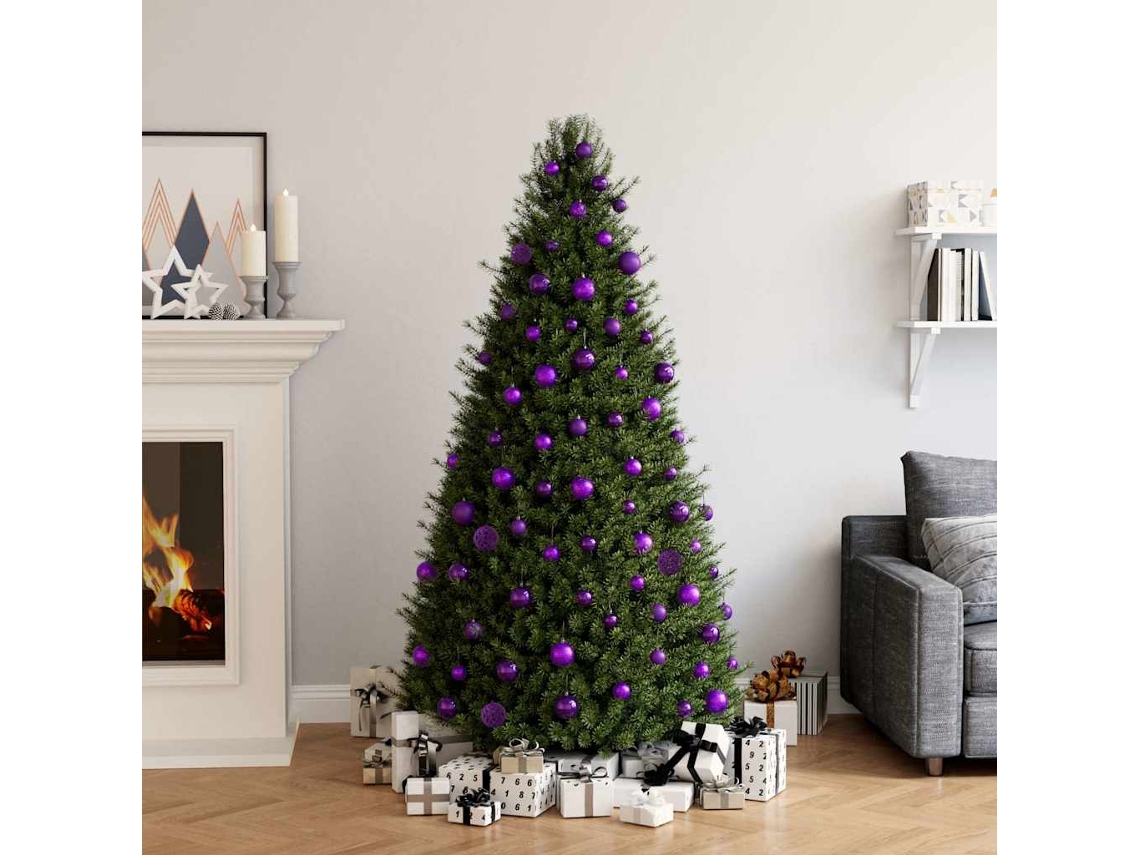 Vidaxl Conjunto De Bolas De Natal 100 Pcs Roxo