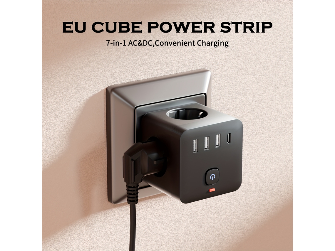 Conector 7 em 1 com Interruptor Usb c para Casa STELASPLEN