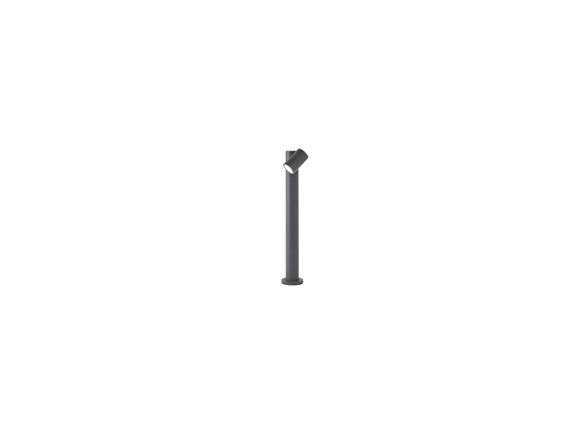 Puxe - Poste De Jardim Com 1 Lâmpada E27, Máx. 35w, Ip65, Alumínio Pintado, Poste Externo, Antracite - Perenz