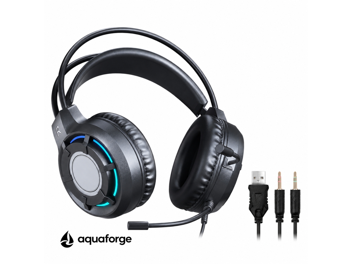 Headset Gaming Com Microfone Led 3,5 Mm