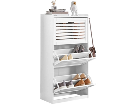 Sapateira SOBUY (Branco - 55x30x112 cm)