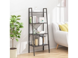 Vidaxl Estante Com 4 Prateleiras 56x35x140 Cm Preto
