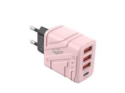 Carregador Rápido De 40 W Com Padrões Europeus, Adaptador De Tomada, Carregador Portátil Para Viagens.