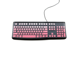 Capa De Teclado Para Teclado Com Fio K120 Mk120, Silicone, Ergonômica, Branca Ly Ebike