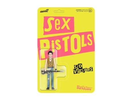 Figura Super7 SEX PISTOLS Sid Vicious Figura de Ação Reaction 3.75