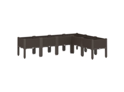 Garden Planter, Garden Planters Vidaxl Marrom Polipropileno (160 X 120 X 42 Cm)