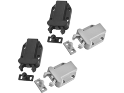 Conjunto De 4 Fechos Pressão Autotravantes Em Plástico Abs Para Gavetas E Armários, Confiáveis E Fáceis De Instalar