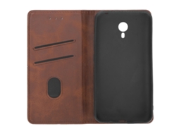 Capa de Telefone Meizu M2 Note com armazenamento e cinto magnético