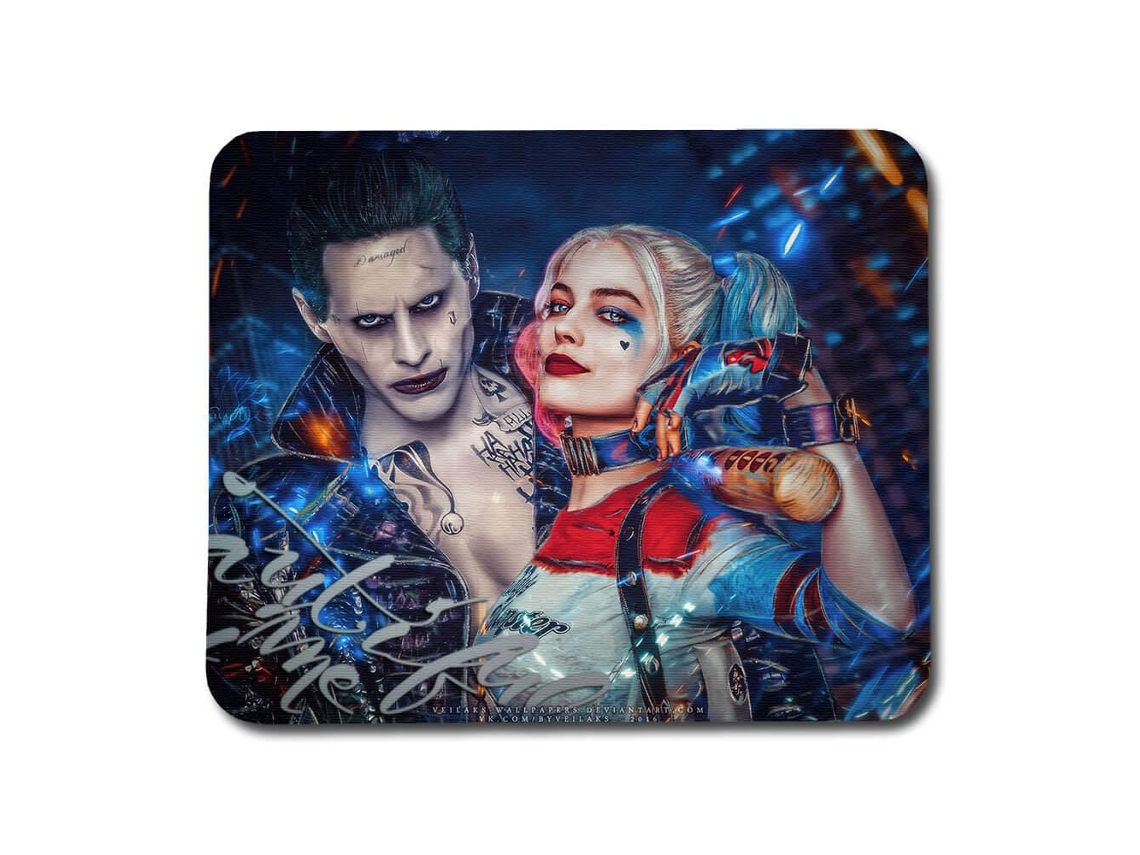 Mouse Pad Do Coringa E Da Arlequina Brilvibera