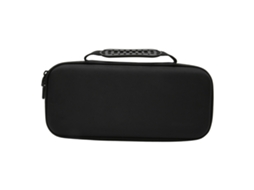 Estuche Rígido para Steam Deck Con Ranura para Tarjetas Y Soporte, Bolsa de Viaje Negra