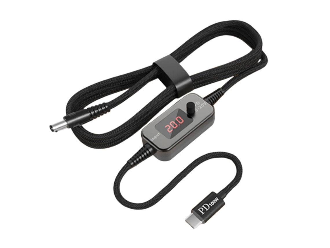 Cabo De Extensão Usb-c Dc5525, Carregamento Tipo C Para 5,5 X 2,5 Mm,