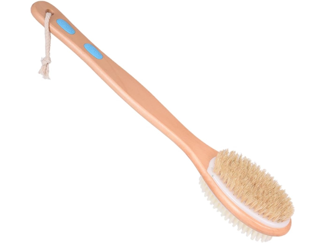 Escova De Banho Vicasky Para Limpeza Profunda Com Cerdas Duras E Macias, Cabo De Silicone Dupla Face Antiderrapante