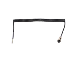 Aetheria cabo de Microfone para Rádio Cb Ham com Conector 4 Pinos Pré fioado Substituição Flexível