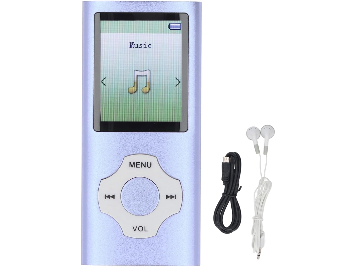 Reprodutor de MP3/MP4, tela de 1,8 polegadas, portátil, colorido, HiFi, música com leitor de e-books, para (azul)