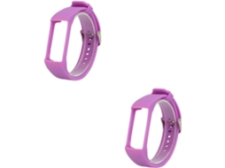 Conjunto De 2 Pulseiras De Silicone Elegantes E Resistentes Ao Desgaste Para Relógios - Tiras De Substituição