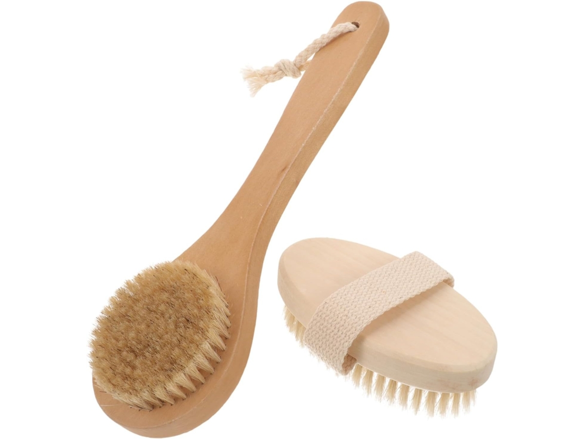Lurelia Conjunto De 2 Escovas De Banho Para Duche, Pega Ergonómica, Uso Seco E Molhado E Limpeza Profunda