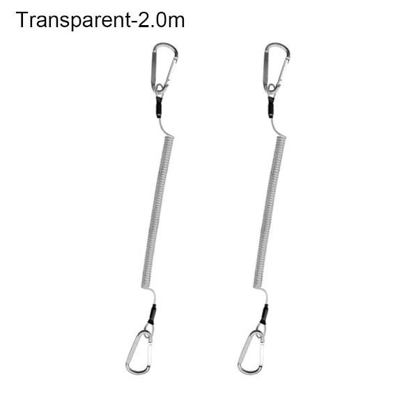 Linhas de Pesca Elásticas com Mola Transparente 2,0 M 2,0 M AQUAFORGE