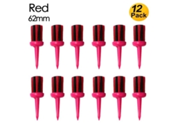 Lurelia Mordely 12 St Tee Borste Unbreakable 62mm Vermelho Golf Tees