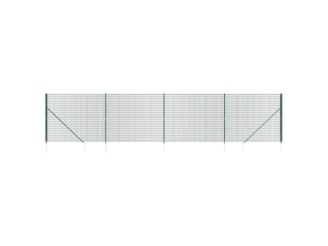 Wire Mesh Fence, Wire Mesh Fences Vidaxl Verde Aço (2 X 10 M)