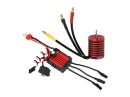 Kit Motor Brushless Sem Sensor 2430 5800kv Com Esc 25a Para Carros Rc 1/16 1/18