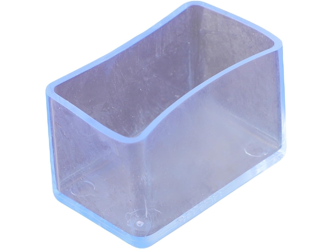 Conjunto De 12 Protetores Retangulares Pvc Para Pés Cadeiras, Ideais Para Proteger O Piso E Estabilizar Os Móveis, Além