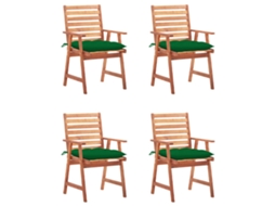 Outdoor Chair, Outdoor Chairs Vidaxl Verde Madeira De Acácia (n/a)