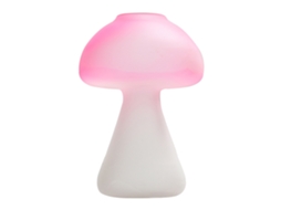 Laxiscreed Vaso De Cerâmica Matizado Pink/cogumelo Para Decoração E Aromaterapia