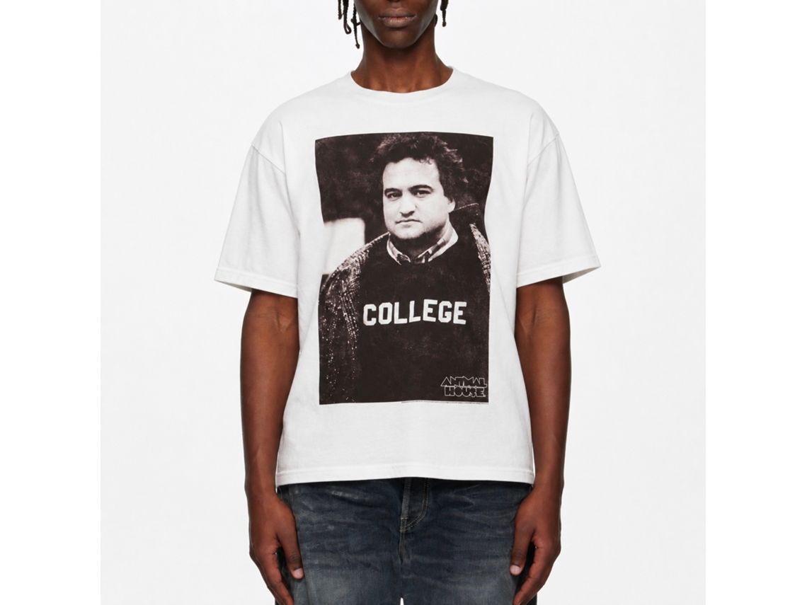Rockinstone Animal House Movie Method Man White Adult T-shirt Size:s
