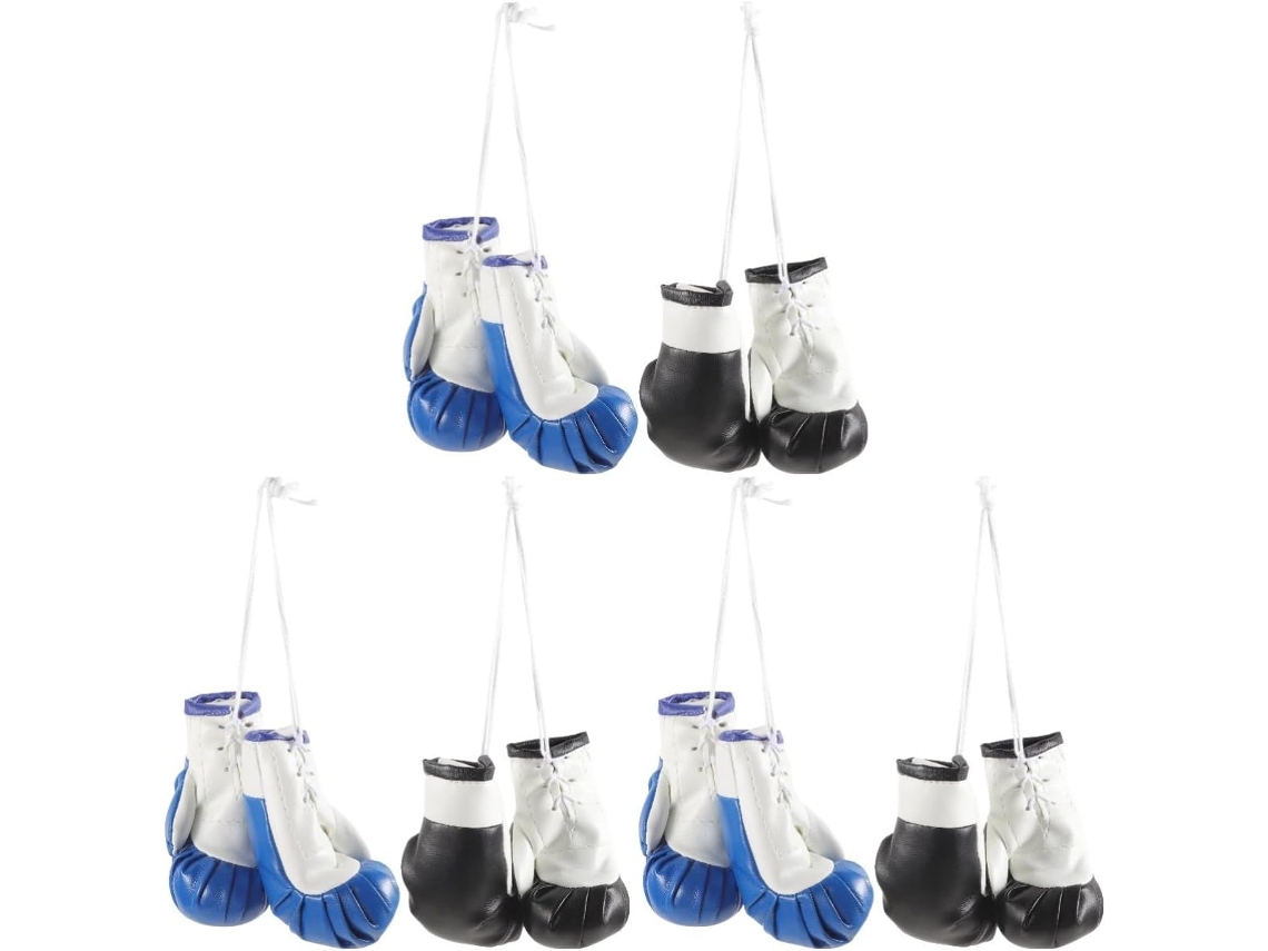 Conjunto De 6 Pares De Mini Chaveiros E Acessórios Decorativos Com Pingentes De Boxe.