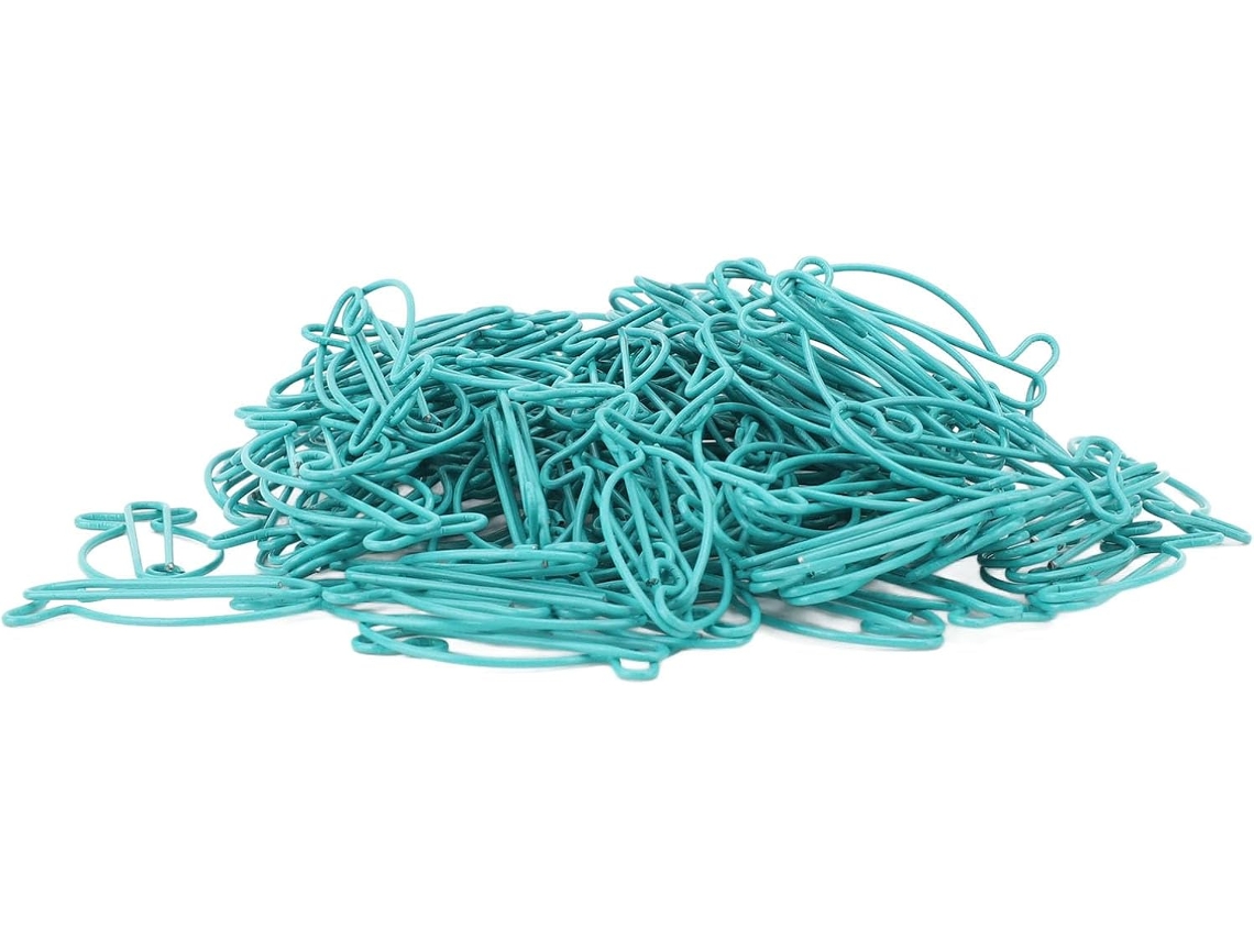 Clipes decorativos de arame resistente a ferro para mesa, escola e casa, com função de marcador de páginas.