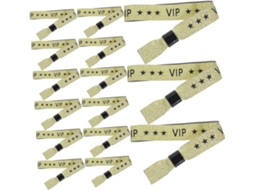 20 Pulseiras VIP Duplas para Festas, Pulseiras Descartáveis para Eventos, Casamentos, Shows e Festivais, Identificação