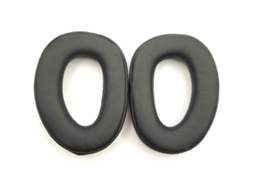 Lurelia Almofadas Auriculares Para Auscultadores Sennheiser Gsp 300/301/302/303/350/370 De Para, Em Couro Sintético E Espuma De Memória, Preto / Azul