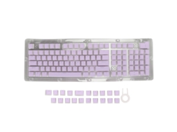 Keycaps Pbt Pudding 130 Chaves Altura Oem Translúcidas Diy para Teclado Mecânico Roxo | S/MARCA