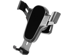 Suporte Para Celular Veicular Preto, Feito De Liga De Alumínio E Abs.