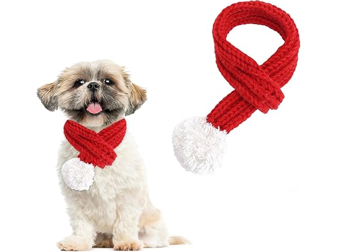 Lenço de Malha de Inverno com Motivos Natalinos para Cães, Presente, Decoração, Ergonômico, Uso Diário STELASPLEN