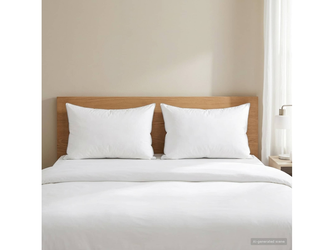 Vidaxl Almofada 2 Unid. 60 X 80 Cm Lã Australiana Branco