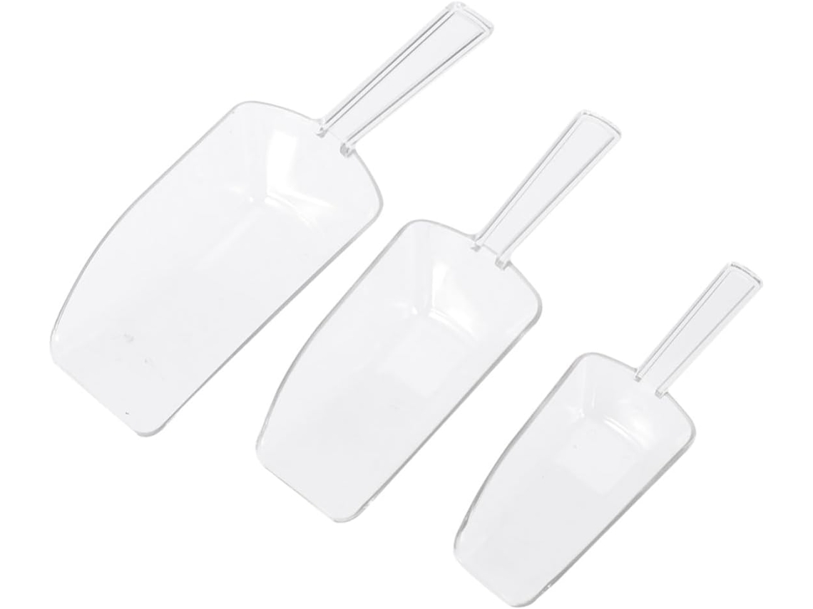 Conjunto De 3 Pás Gelo Plástico Transparente, Multiuso