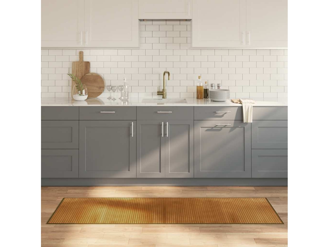 Vidaxl Tapete Retangular 60x200 Cm Bambu Castanho