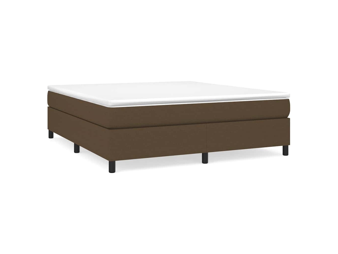 Box Spring Bed Frame, Box Spring Bed Frames Vidaxl Marrom Tecido (160 X 200 Cm)