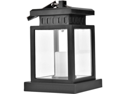 Lâmpada Solar Para Jardim Com Bateria Recarregável Ip44 Luz De Veladora Led Amarela Exterior