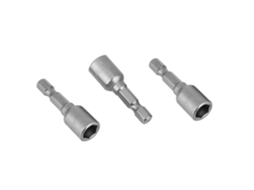 Laxiscreed Soquete Pneumático Com Magnético Hexagonal Em Aço Crv, Diâmetro 8mm