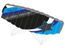 Pipa Colchão Knoop Kites Black Raven 2.0 200 Cm Pipa Acrobática