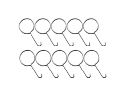 Conjunto De 10 Ganchos De Elevação Em Aço Inoxidável Com Design Ergonômico.