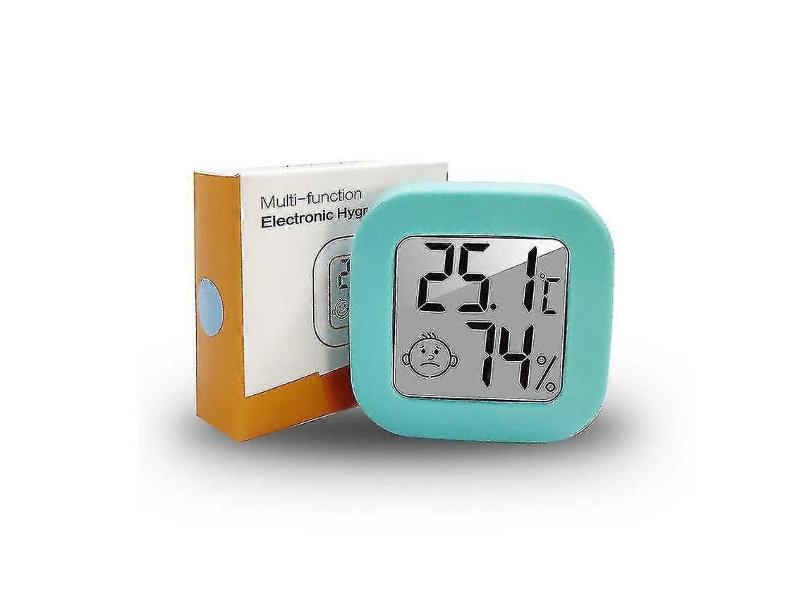 Mini Termômetro Digital Lcd Para Ambientes Internos Com Sensor De Umidade E Mini Termômetro.