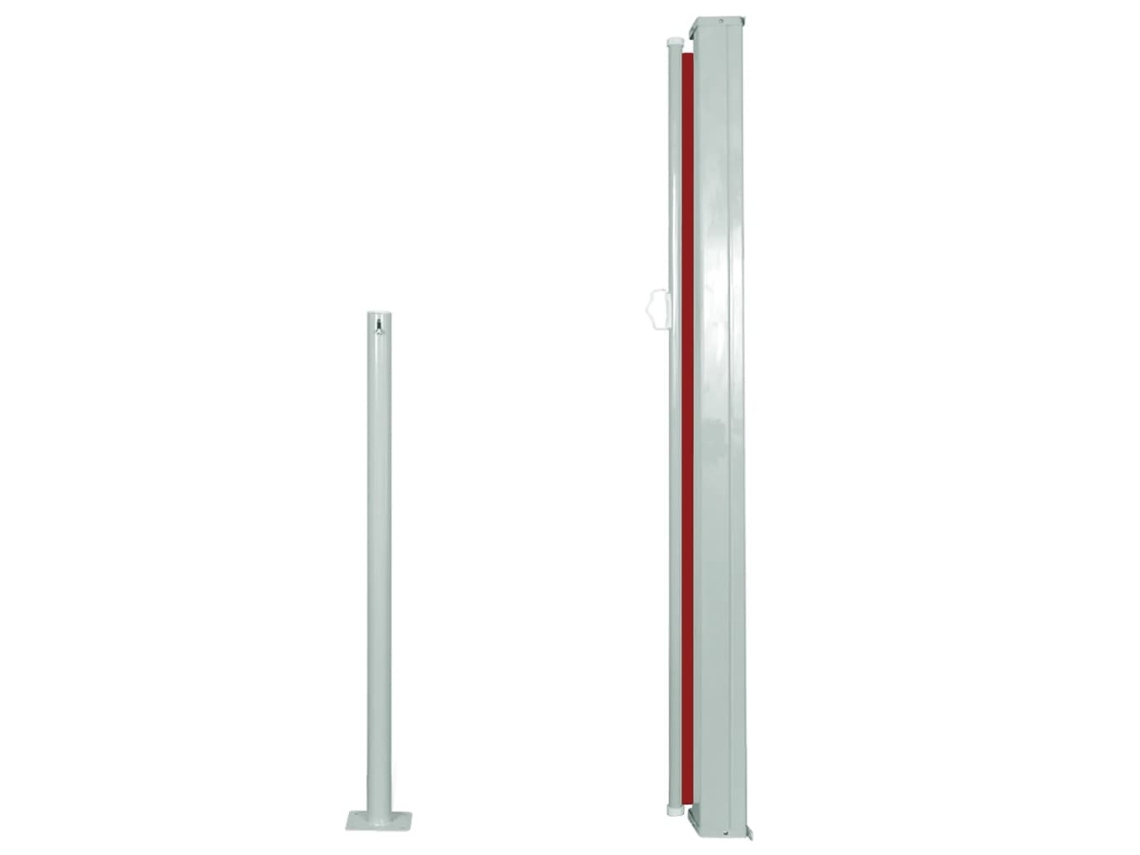 Side Awning, Side Awnings Vidaxl Vermelho Tecido (117 X 300 Cm)